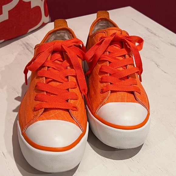 UGG Orange Denim Women's Sneakers - Picture 2 of 11